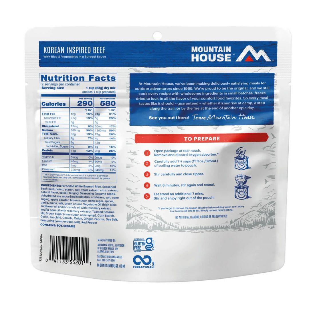 Mountain House Korean Inspired Beef